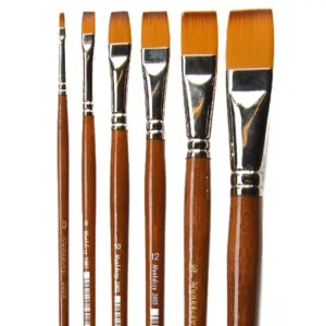 MM2005 Munkácsy hosszúnyelű szintetikus lapos ecset - 04