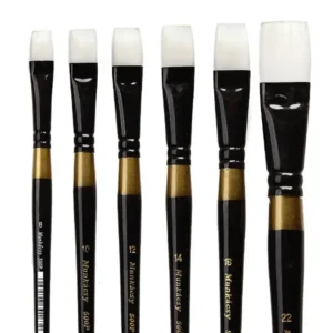 M500P Munkácsy fehér szintetikus lapos ecset - 0