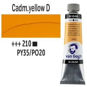 Talens van Gogh olajfesték, 40ml - 210, Cadmium Yellow Deep