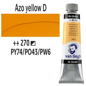 Talens van Gogh olajfesték, 40ml - 270, Azo Yellow Deep