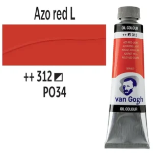 Talens van Gogh olajfesték, 40ml - 312, Azo Red Light