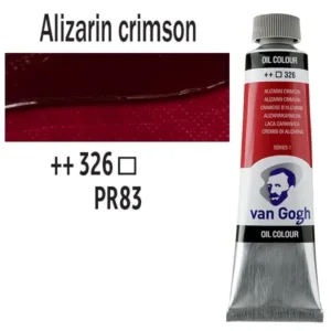 Talens van Gogh olajfesték, 40ml - 326, Alizarin Crimson