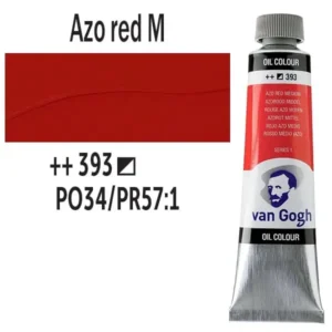 Talens van Gogh olajfesték, 40ml - 393, Azo Red Medium