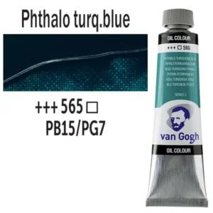 Talens van Gogh olajfesték, 40ml - 565, Phthalo Turquoise Blue