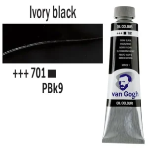 Talens van Gogh olajfesték, 40ml - 701, Ivory Black