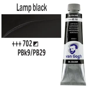 Talens van Gogh olajfesték, 40ml - 702, Lamp Black